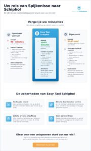 Taxi Spijkenisse Schiphol: uw complete gids voor een zorgeloze reis in 2026